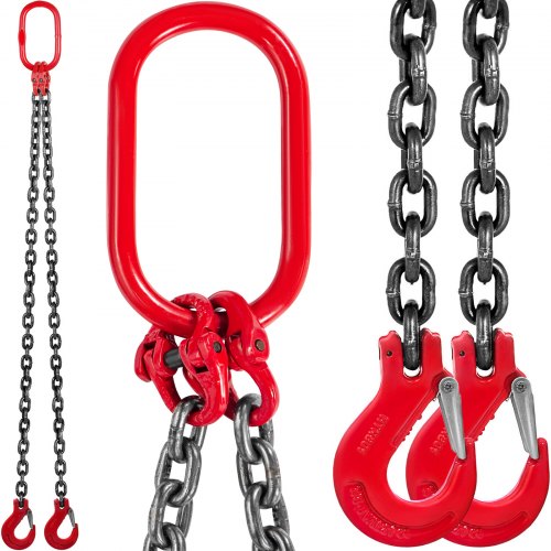 Chain Sling 5/16 X 6 Double Leg Low Ductility 3t/6600lbs 5/16inch/8mm