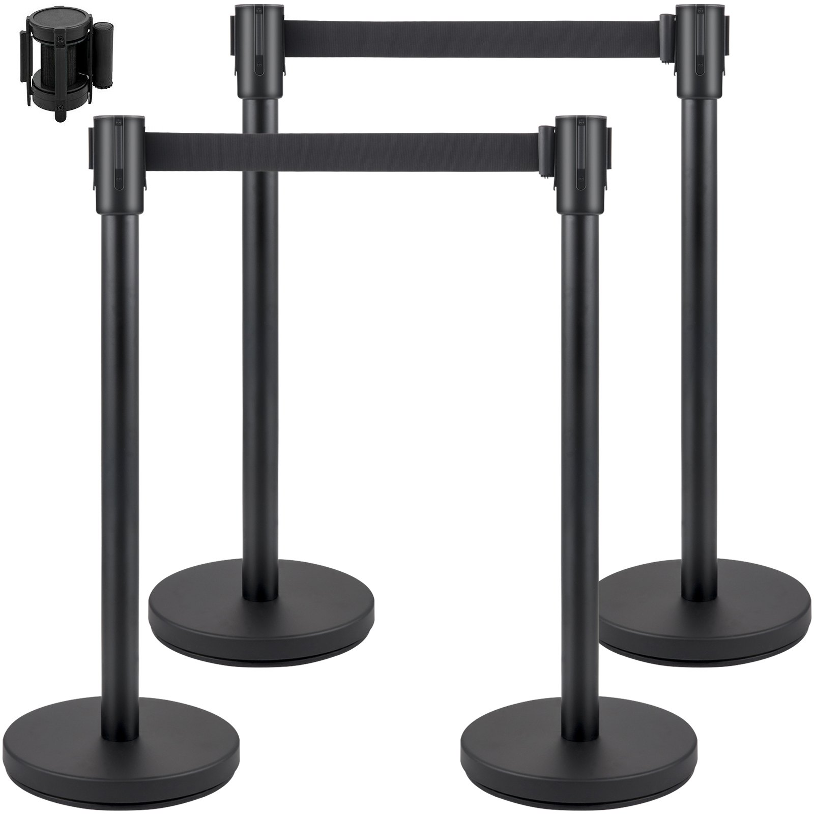 VEVOR Crowd Control tugijalg, 2 m, 4 osa, 24 kg