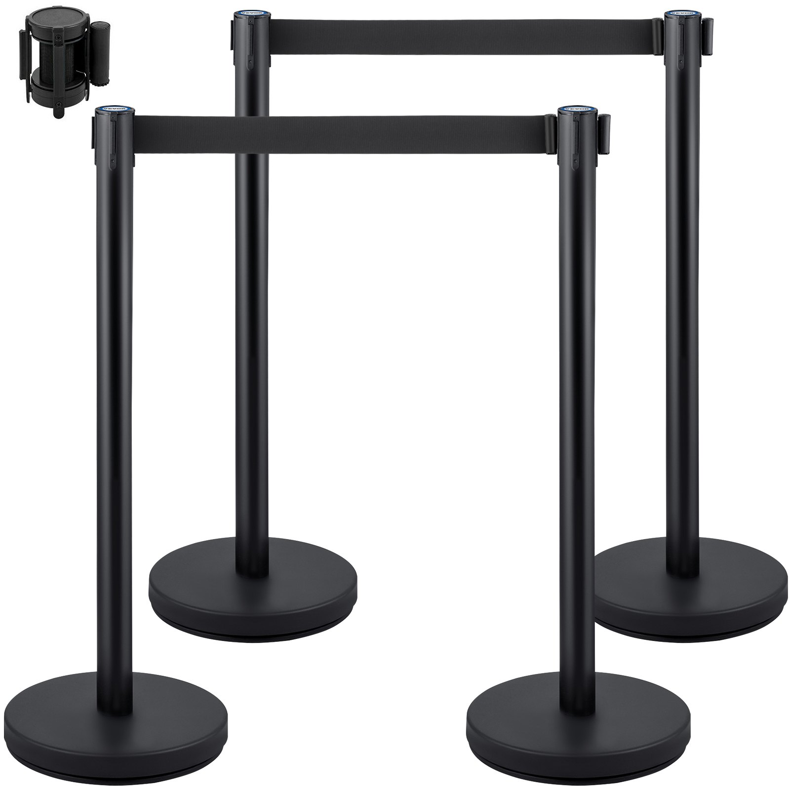 VEVOR Crowd Control tugijalg, 2 m, 4 osa, 22 kg