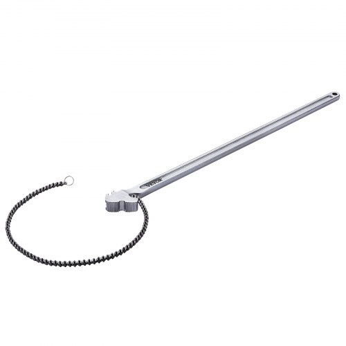 VEVOR Chain Wrench, 48 inch Chain Pipe Wrench, 13.4 inch Diameter Capacity, CRV Reversible Pipe Fitting Tool Wrench with High Strength Jaw and Ergonom