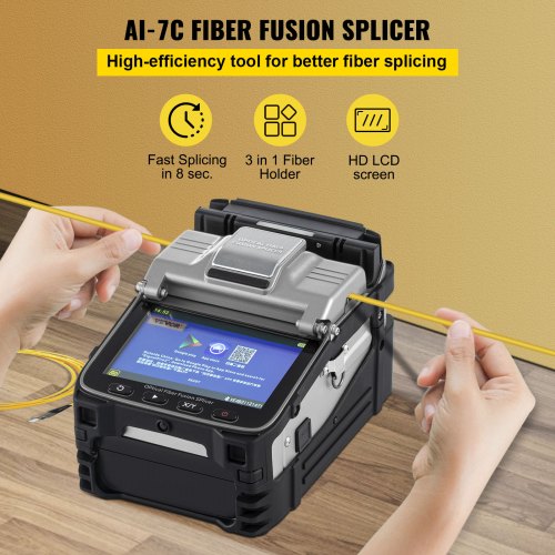 SM&MM Automatic Fiber Optic Splicing machine/ Fusion Splicer Kit Cleaver /AI-8 