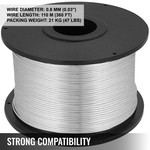 VEVOR 0.8mm Tie Wire 45 Coils Durable Pack Rebar Tier 360ft Hard Wire