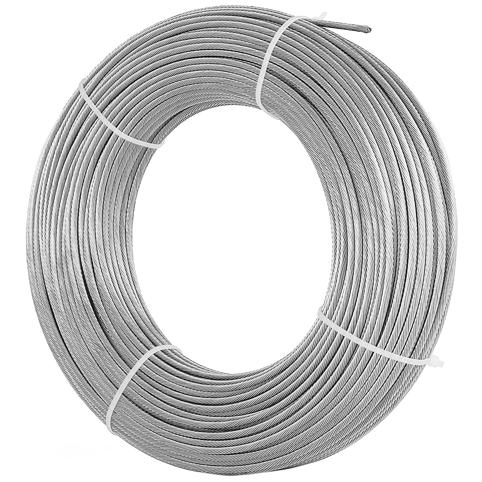 1/8'' 1x19 Stainless Steel Cable Wire Rope Indoor Heat Resistance Anti-corrosion от Vevor Many GEOs