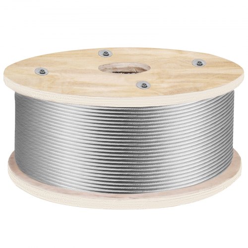 Cable Railing Type 316 Stainless Steel Wire Rope Cable 1/8",7x19 500 ft Reel 