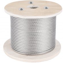 VEVOR GSS1X19-4.8MM305MV0 3/16 1000ft Stainless Steel Cable Wire Rope for sale online 