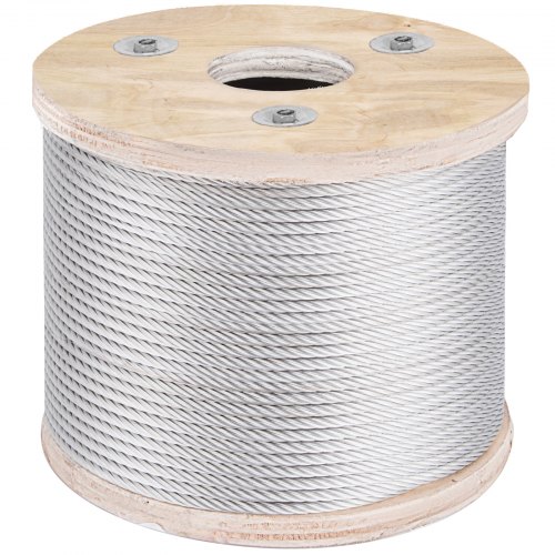 T316 Stainless Steel Cable Wire Rope,3/16,7x19,250ft 