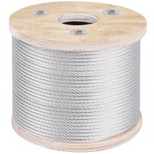 T304 Stainless Steel Cable Wire Rope 3/16" 7x19 250ft Aircraft Medicine Mining
