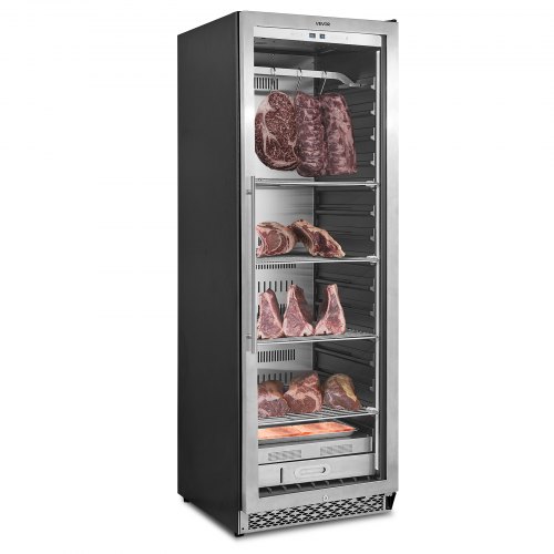 Vevor 298 LBS Dry Aging Fridge For Steaks, Dry Ager Refrigerator For Meat With Precise Temperature & Humidity Control, Freestanding & Built-In Beef Ag-image