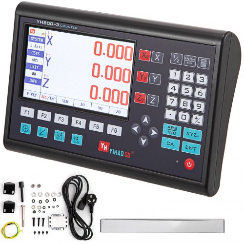 3 Axis Digital Readout Mill, Linear Encoder, LCD Screen, DRO for Milling Machine