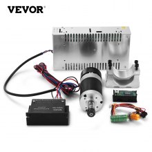 CNC 400W Brushless Spindle Motor & Speed Controller & Mount + 600W PSU Replace