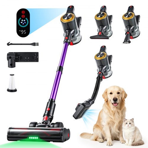 Vevor Cordless Vacuum Cleaner 500W 50Kpa Cordless Stick Vacuum Cleaner, For Hom…