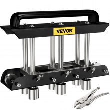 VEVOR Three-Station Edge Roller Quick Adjustable 0-90° Steel Cutting Hand Tool