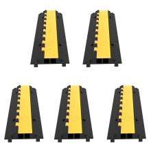 5PCS Dual-Channel Cable Protector Cover 22000LB Capacity Heavy-Duty