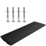 VEVOR Curb Ramp Rubber Car Driveway Threshold Ramps Expandable Center Section