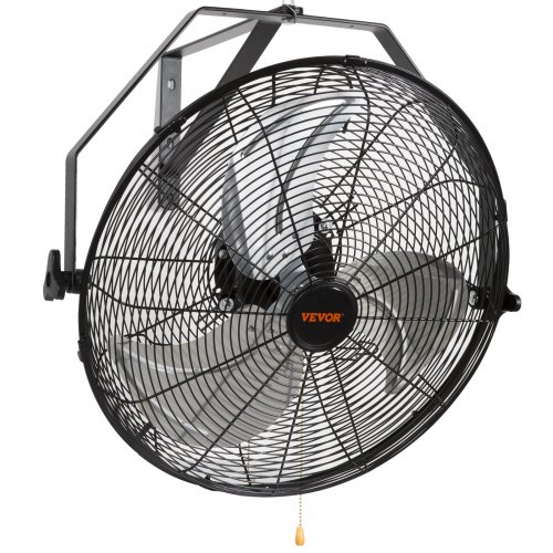 

VEVOR Industrial Wall Mount Fan Waterproof Metal Fan 17.6'' 3 Speed Airflow