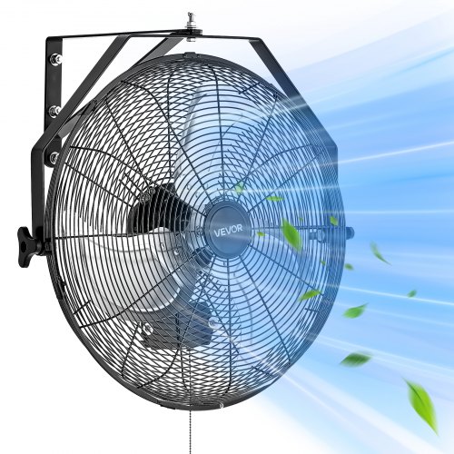 18 Inch Industrial Wall Mount Fan 3 Speed 4000 CFM Garage Workshop Fan