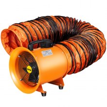 Dust Fume Extractor 10inch 250mm Ventilation Fan Industrial Blower + 10m PVC Ducting