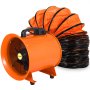 12" Ventilation Blower Fan + 10m Pvc Ducting 520w Heavy Duty Industrial Blower