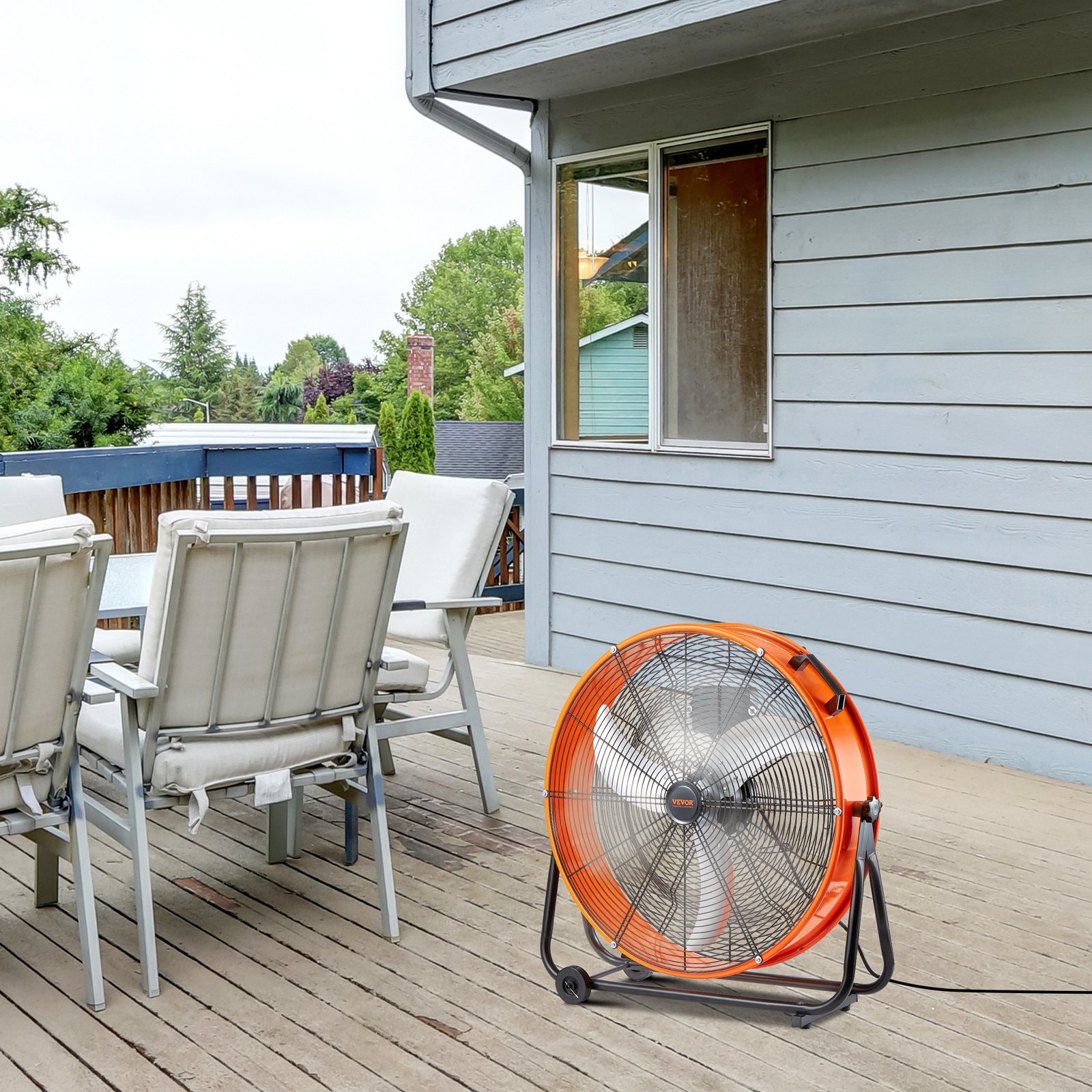 Trummelventilaator, 61,0 cm