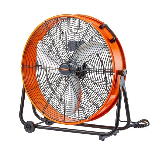 

Drum Fan 24 Inch High Velocity Industrial Use 3-Speed 8600CFM for Warehouse