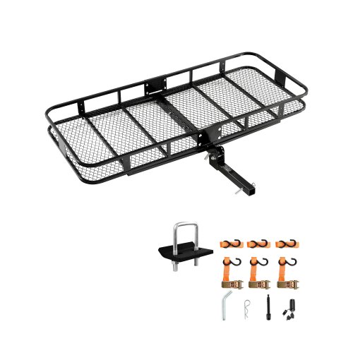 

VEVOR 70" x 30" x 6", Hitch Cargo Carrier, 500 lbs Capacity Hitch Cargo Carrier with Nighttime Reflective Reminder, Folding Hitch Mount Cargo Carrier with Hitch Lock for 2" Receiver, Fit for SUVs