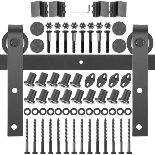 

VEVOR Sliding Barn Door Hardware Track Set 5.48 M Antique Roller Kit Double Door