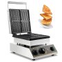 4pcs Square Waffle Maker Machine Commercial Electric Nonstick Stainless Steel Baker