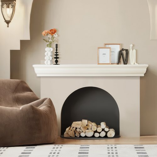 

VEVOR Fireplace Mantel Wood Shelf Floating Living Room Mantel Shelf 60" White