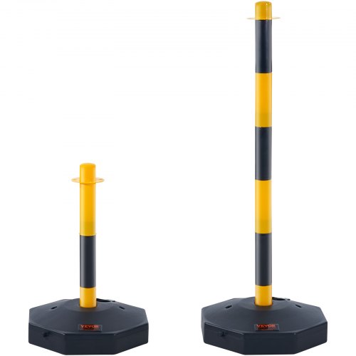 VEVOR 4-Pack Adjustable Traffic Delineator Post Cones with 8-Foot Plastic Chain detail photo 12