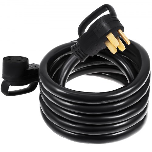 Heavy Duty 30 ft 50 Amp RV Extension Cord Power Supply Cable w/Molded Connector&Handles 125 / 250V