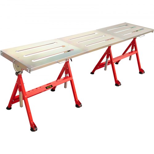 VEVOR Welding Table Steel Welding Table 228 x 51 cm Adjustable Height, Tiltable