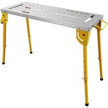 VEVOR Welding Table Work Bench 46" x 18" Portable and Folding Steel Workbench