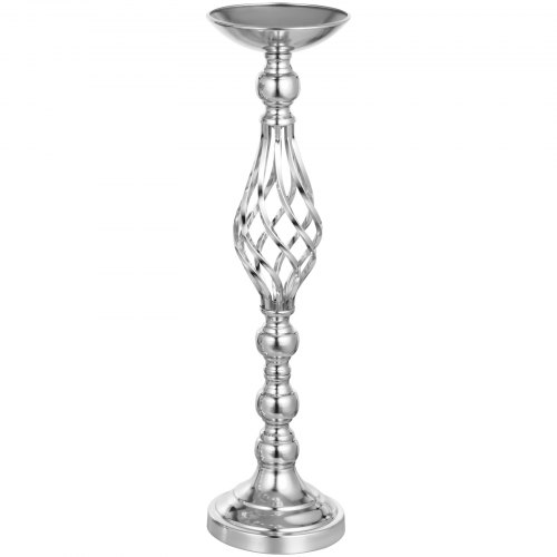 Candle Holder Vase for Wedding Metal Flower Rack 11pcs Silver Centerpiece Vase 