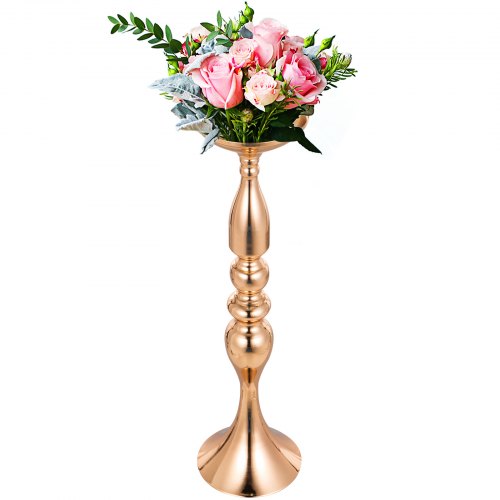 Candle Holder Vase for Wedding Metal Flower Rack 11pcs Gold Centerpiece Vase 