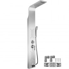 Shower Panel Tower Rain Waterfall With Massage Bodys System Jet Stainless Steel