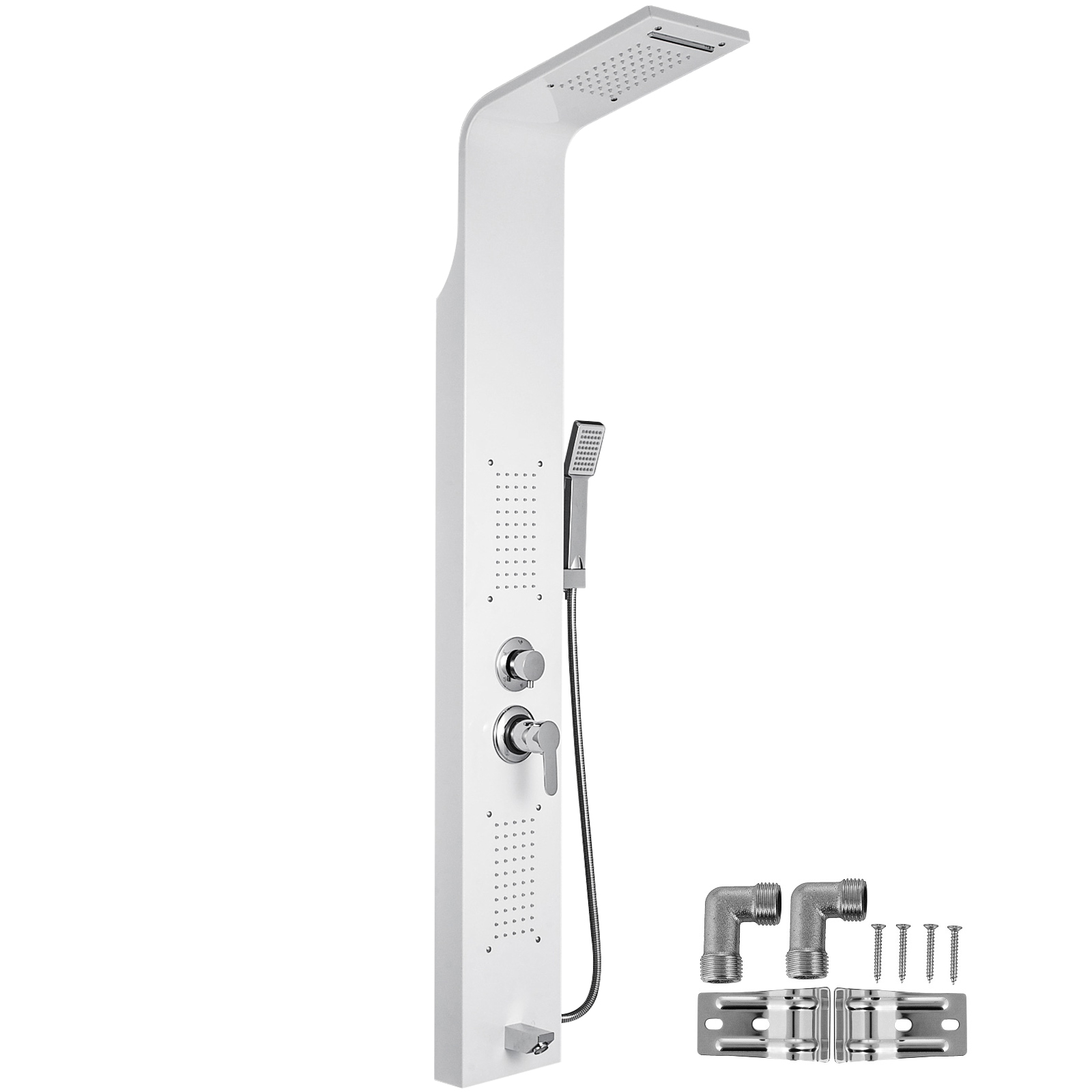 Shower Panel Tower Rain Waterfall With Massage Bodys System Jet Stainless Steel от Vevor Many GEOs