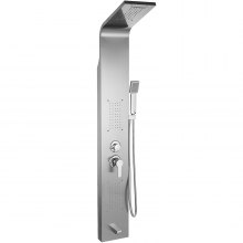 60" Shower Panel Tower Massage System Stainless Steel Wall Mount Multi-function