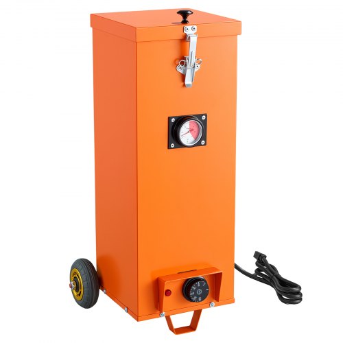 VEVOR Welding Rod Oven, 50LBS Capacity Electrodes Drying Oven 400W 120V, 104-302℉ Adjustable Welding Rods Dryer for 18-inch Stick Electrodes - with Temp Gauge, Wheels, Secure Latch & Portable Handle