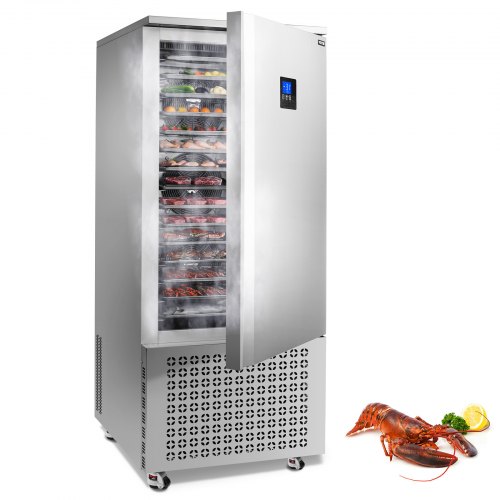 

370L Commercial Blast Freezer 15 Trays Blast Chiller Chest Seafood Gelato