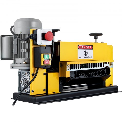 VEVOR Electric Wire Stripping Machine Wire Range 1.5MM-38MM, Wire Stripper Machine 370W, Cable Stripper Machine 11 Channels, 220V Cable Stripping Machine for Scrap Copper Recycling