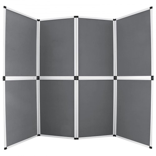 Folding Display Board 8 Panels Trade Show Conferences Banner Stand Aluminum