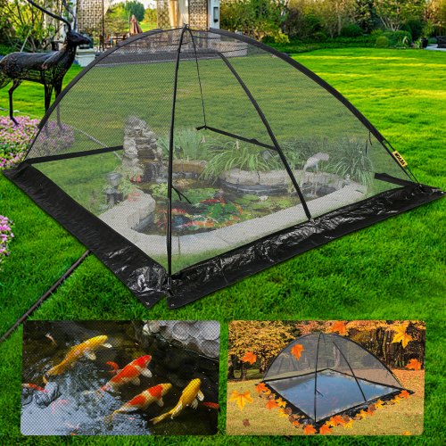 Vevor Pond Cover Dome Garden Pond Net 10x14 Ft Black Netting Covers For Leaves