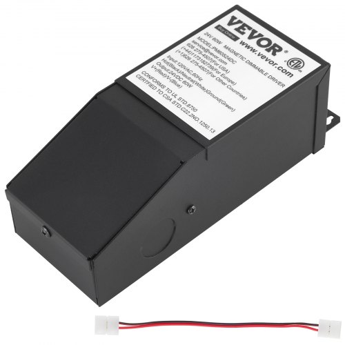 VEVOR Dimmable LED Driver Magnetic Lighting Transformer 60W 24V 2.5A ETL Listed
