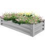 VEVOR Galvanized Raised Garden Bed Metal Planter Box Grow Vegetable Flower 48 in