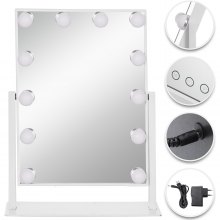 Hollywood Mirror With Lights Dressing Vanity Makeup Desk Table Bright 12 Led