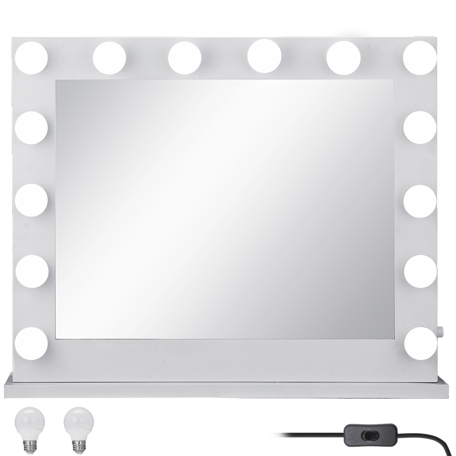 Hollywood Makeup Vanity Mirror Lighted Mirror Dimmer White+led Bulbs от Vevor Many GEOs