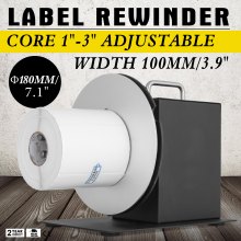 R7 100mm/4inch Automatic Label Rewinder Rewinding Machine Core 1"-3" 180mm/roll