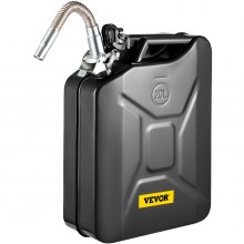VEVOR Oil Can 5.3 Gal / 20L Fuel Can with Flexible Spout for Cars Black