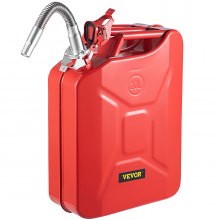 VEVOR Jerry Can 5.3 Gal / 20L Jerry Fuel Can with Flexible Spout for Cars Red