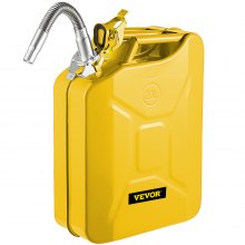 VEVOR Jerry Can 5.3 Gal / 20L Jerry Fuel Can with Flexible Spout for Cars Yellow